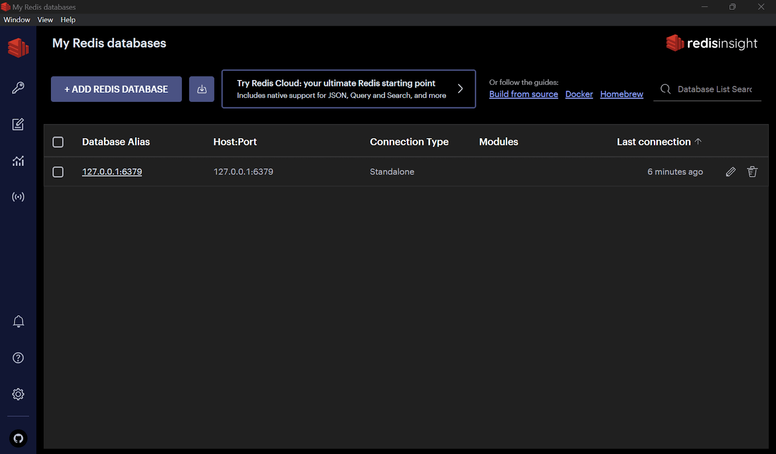 Connect to the Redis Server
