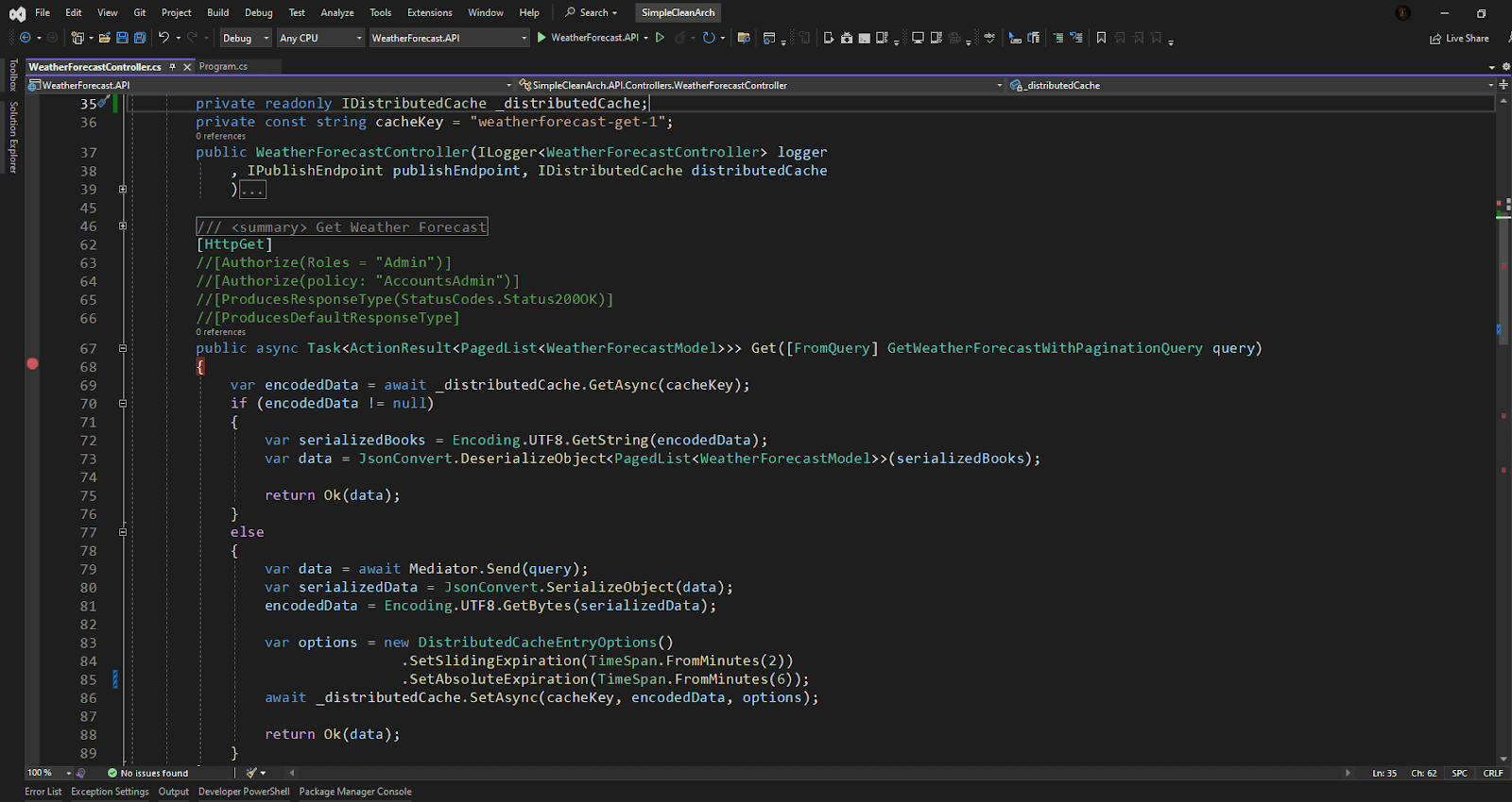 Set sliding expiration