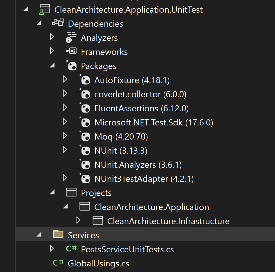 Unit Test on Application Layer