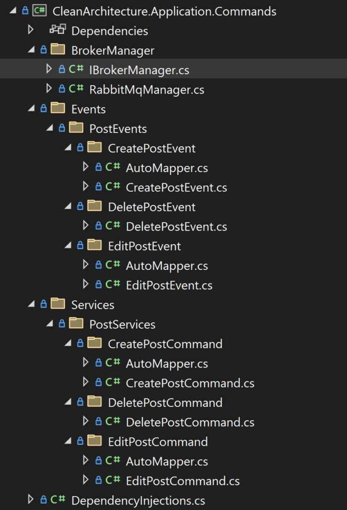 Clean Architecture Application Commands