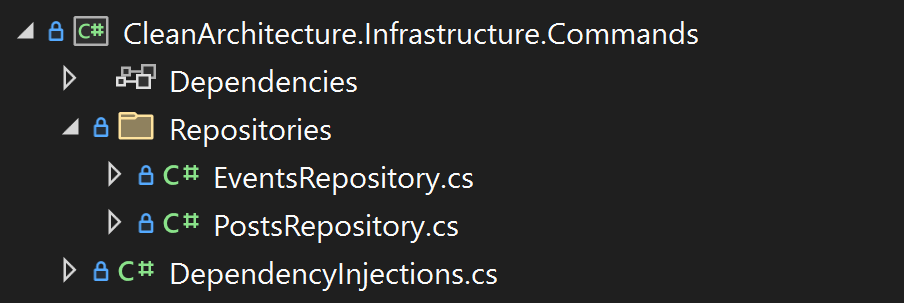 Clean Architecture Application Commands