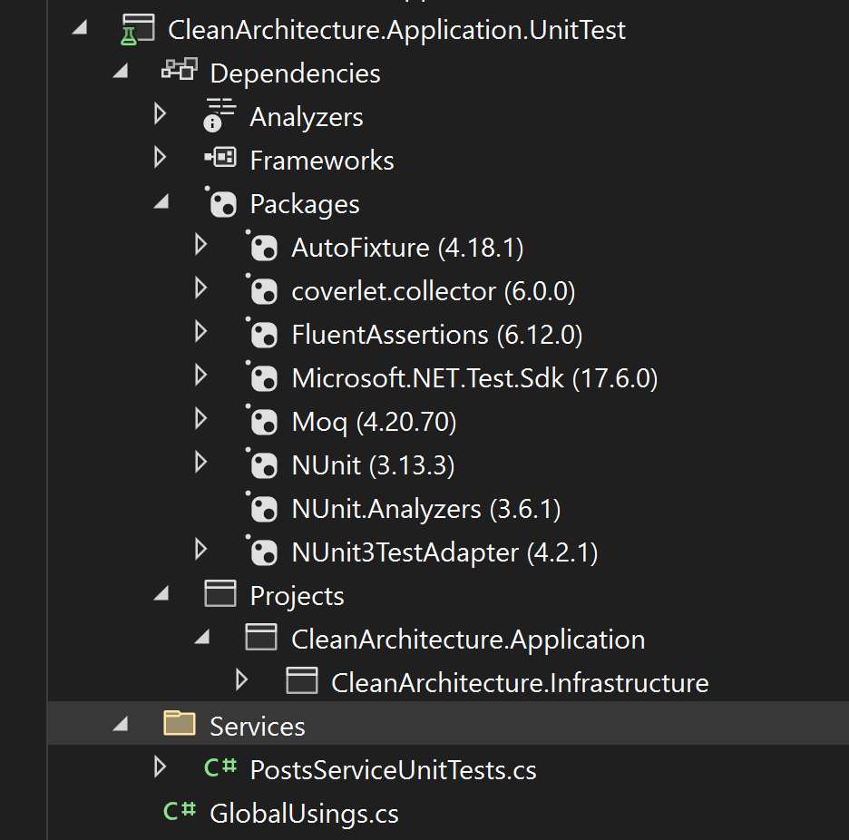 Unit Test on Application Layer