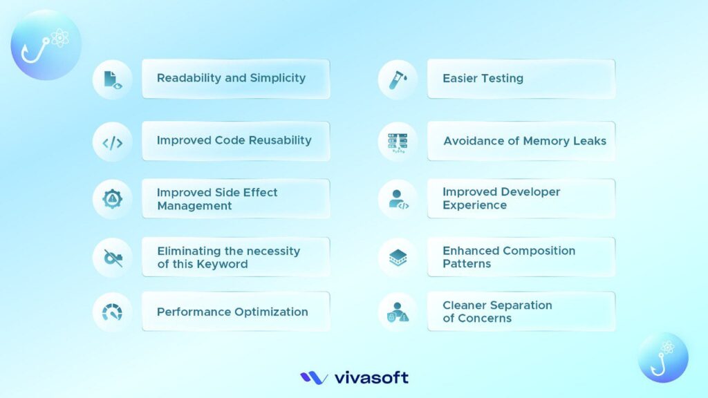 Advantages of react hooks over classes