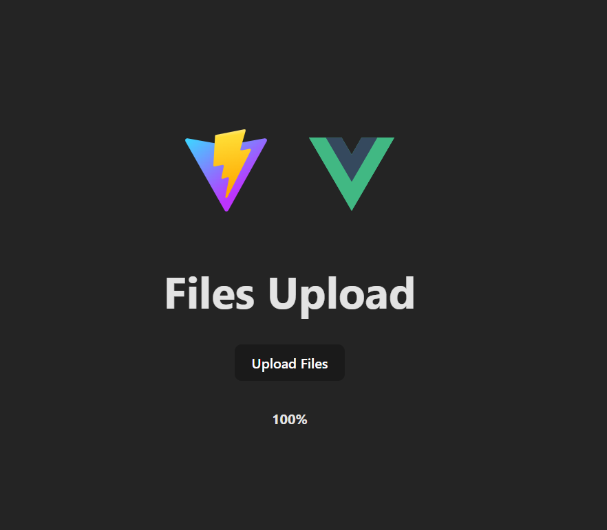 Showing percentage of file uploading