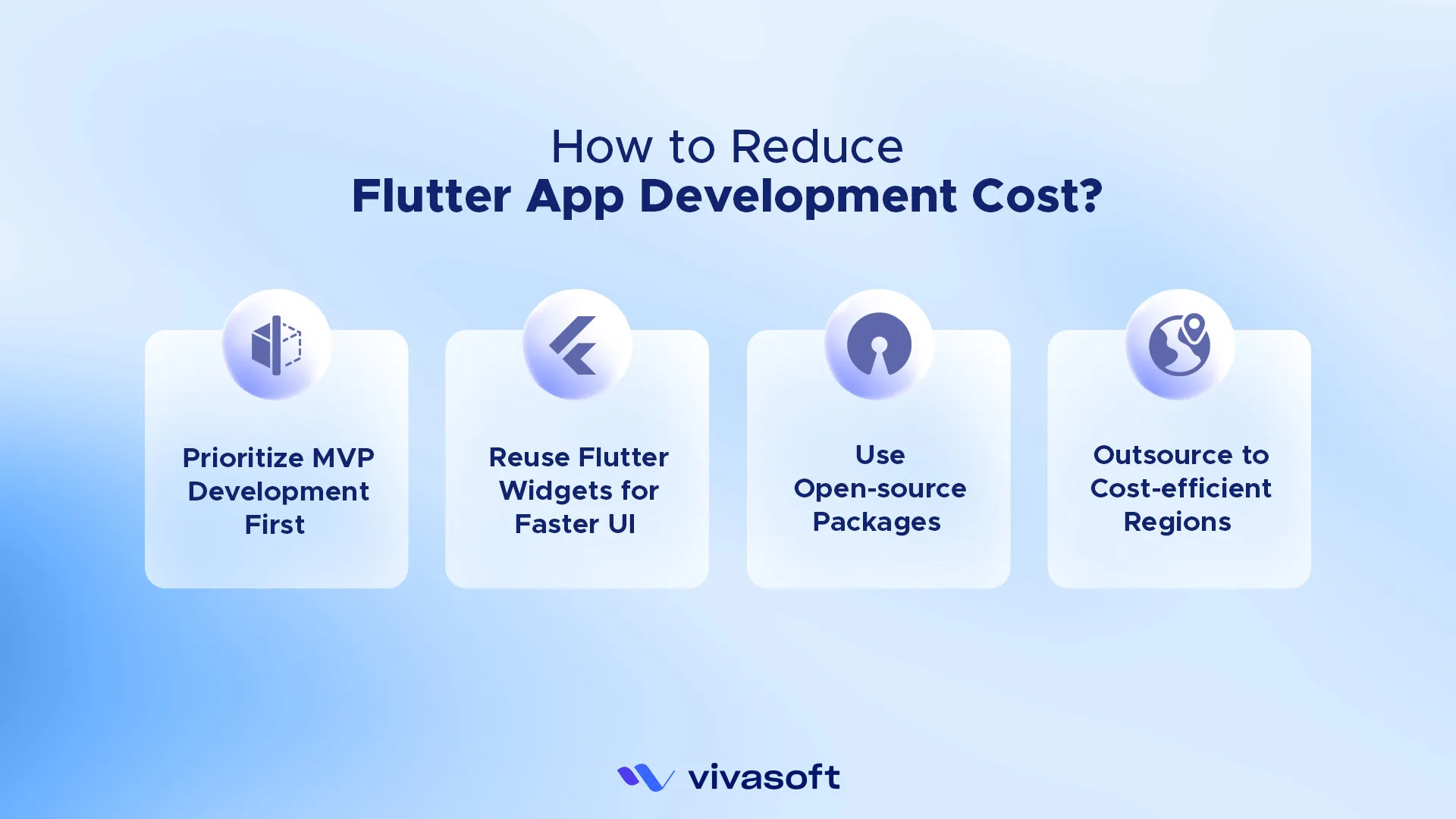 How to Reduce Flutter App Development Cost - infographic image