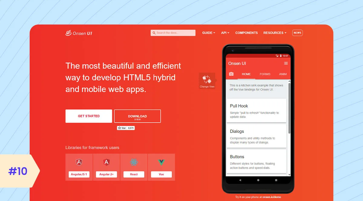 Onsen-UI—mobile app framework