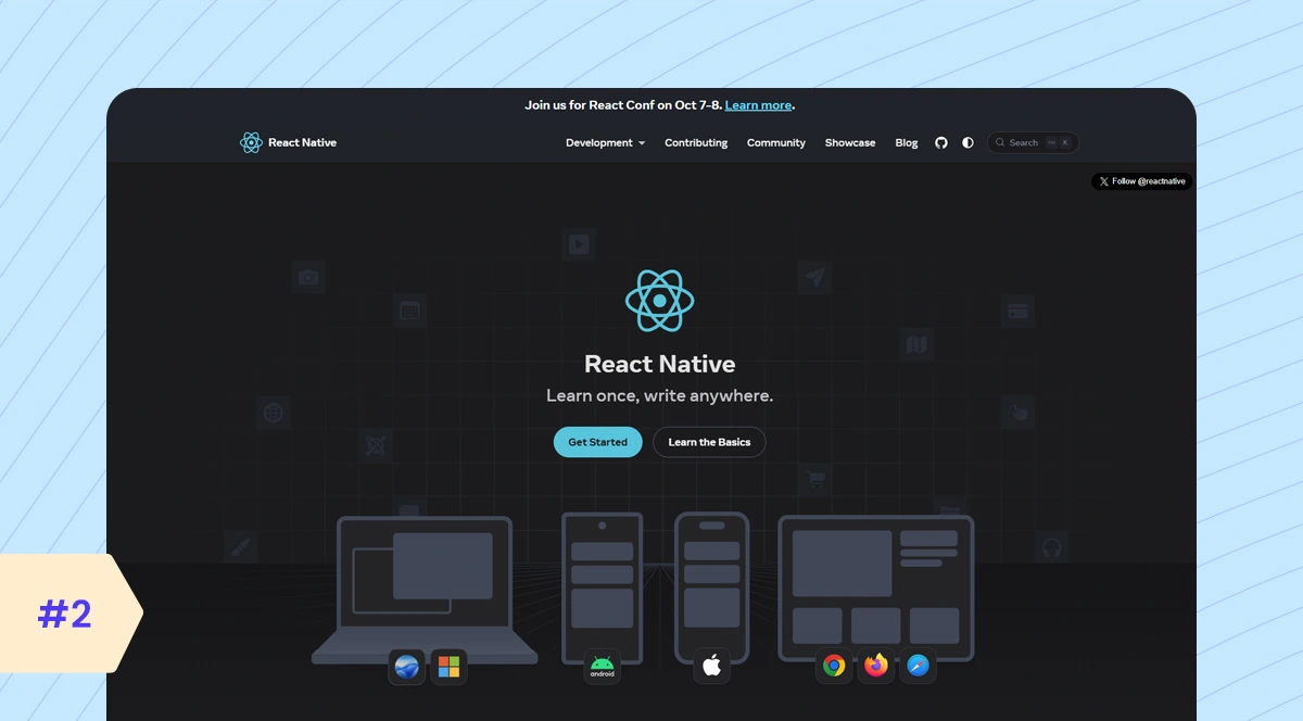 React Native Mobile App Development Framework